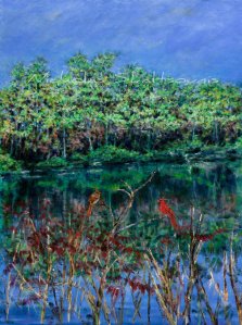 Woodland Images III, Oil on Canvas, 18x24